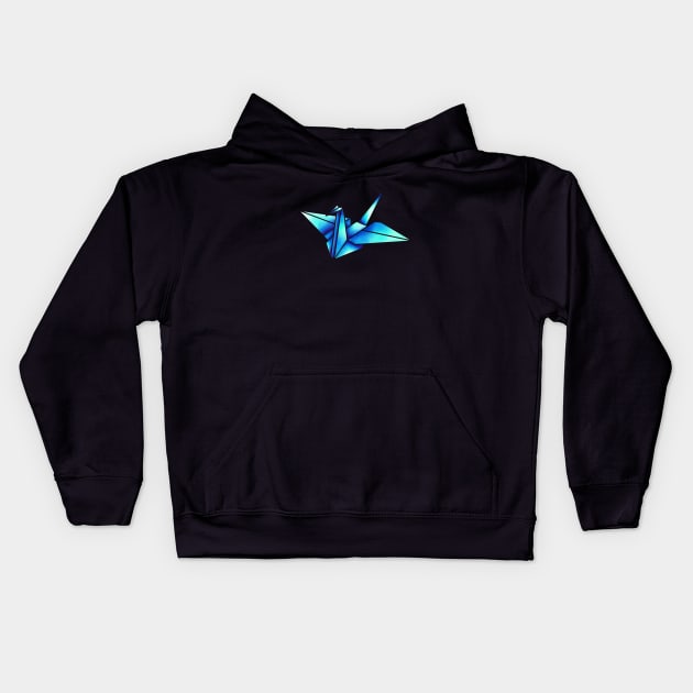 Origami Crane Kids Hoodie by EGGnTEDDY